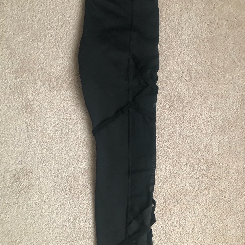 Black Leggings with Side Ties